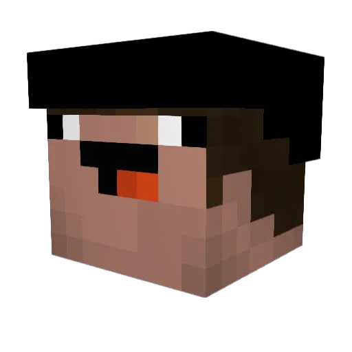 OldStoneCraft Minecraft avatar head, 3D render