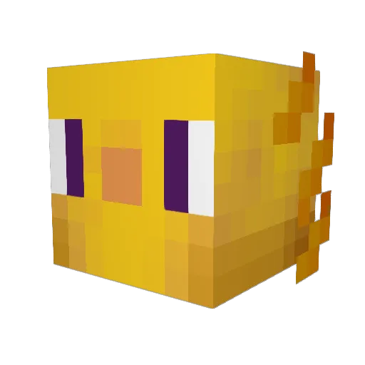OldThanG Minecraft avatar head, 3D render