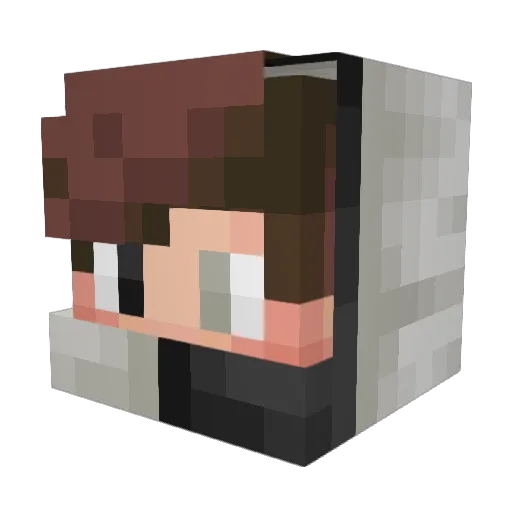 OldTimeTea Minecraft avatar head, 3D render