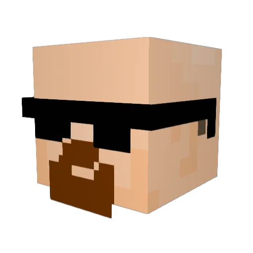 OldYoungDeath13 Minecraft avatar head, 3D render