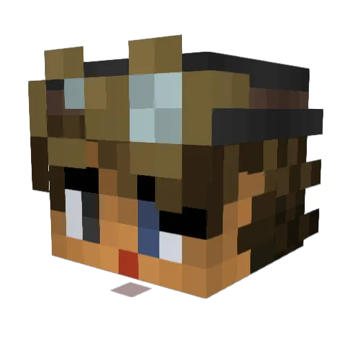 Old_Freddy1987 Minecraft avatar head, 3D render