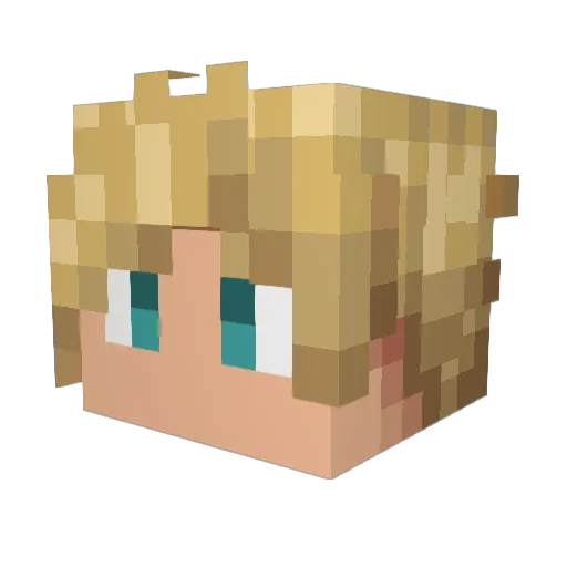 Old_Man_Nate Minecraft avatar head, 3D render