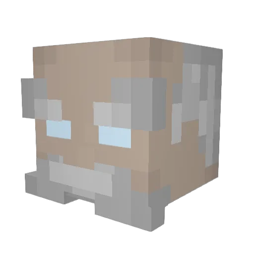 Old_Matee Minecraft avatar head, 3D render