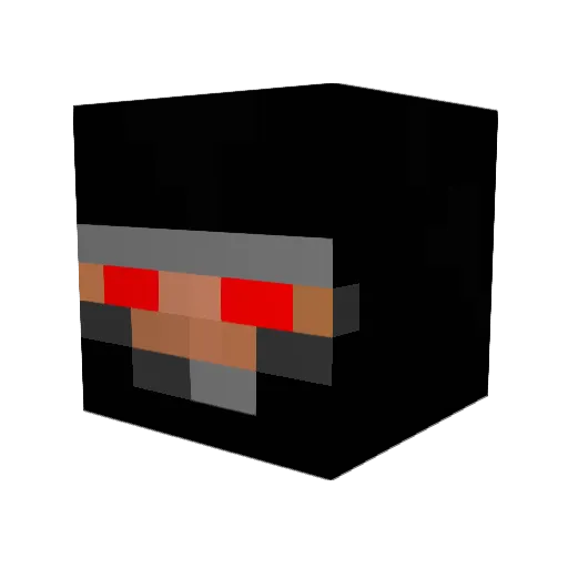 Old_Ninja Minecraft avatar head, 3D render