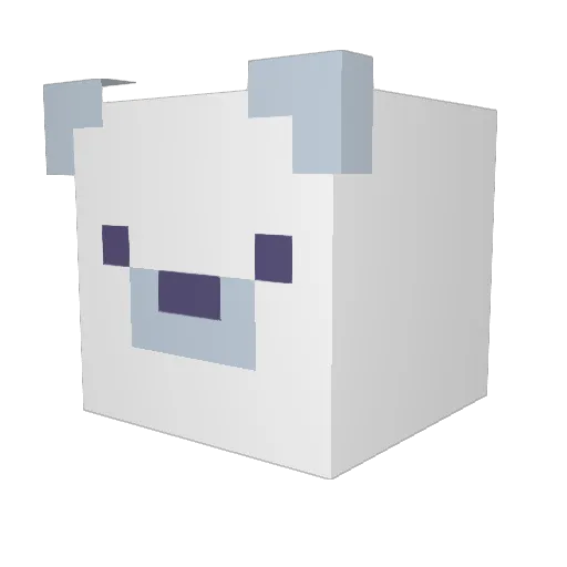 Old_Rawr Minecraft avatar head, 3D render