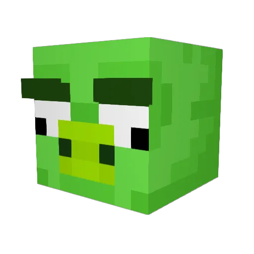 Old_smoke Minecraft avatar head, 3D render