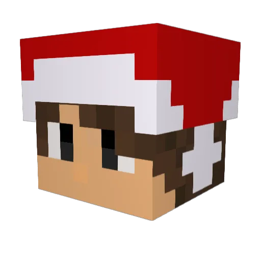 OldaYT Minecraft avatar head, 3D render