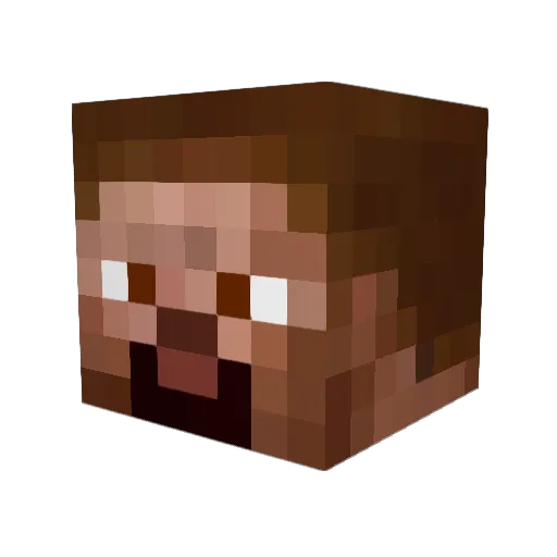 OldeBrad Minecraft avatar head, 3D render