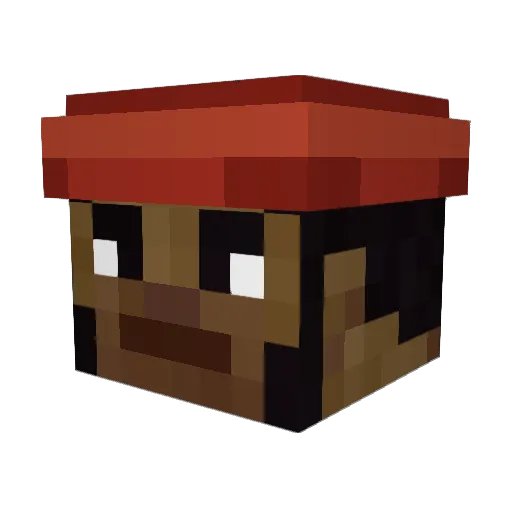 OldeFarzz Minecraft avatar head, 3D render
