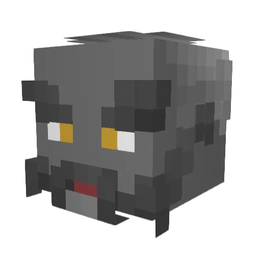Oldgris Minecraft avatar head, 3D render