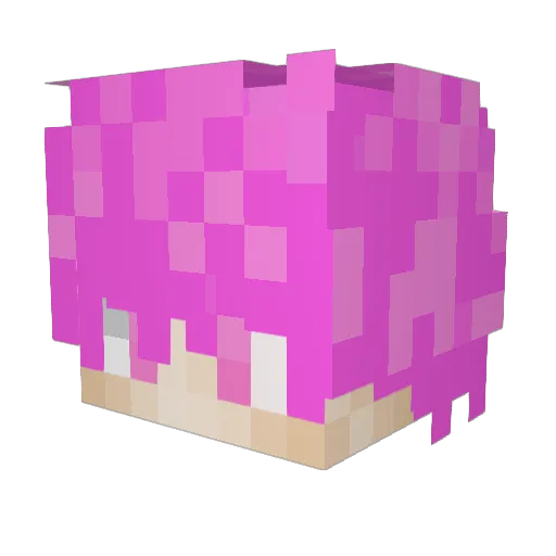 Oldmandark Minecraft avatar head, 3D render