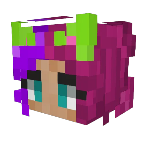 Oldmanweezer Minecraft avatar head, 3D render