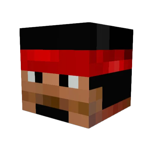 Oldschool36 Minecraft avatar head, 3D render