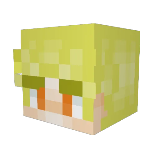 Oldtacos_ Minecraft avatar head, 3D render