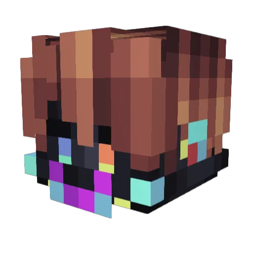 Oldv2 Minecraft avatar head, 3D render