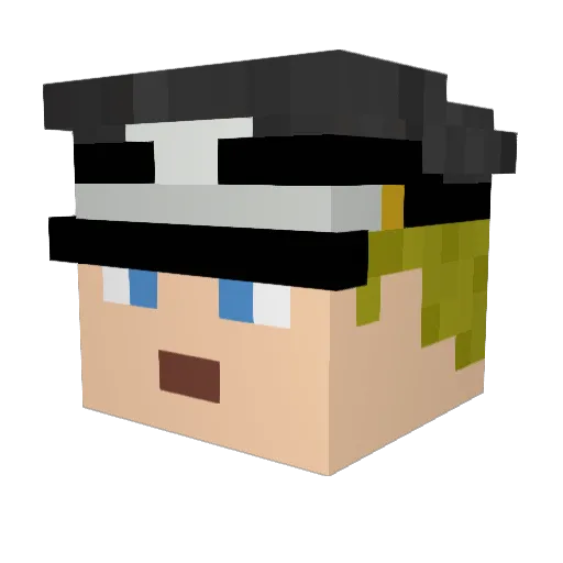OleBrems Minecraft avatar head, 3D render