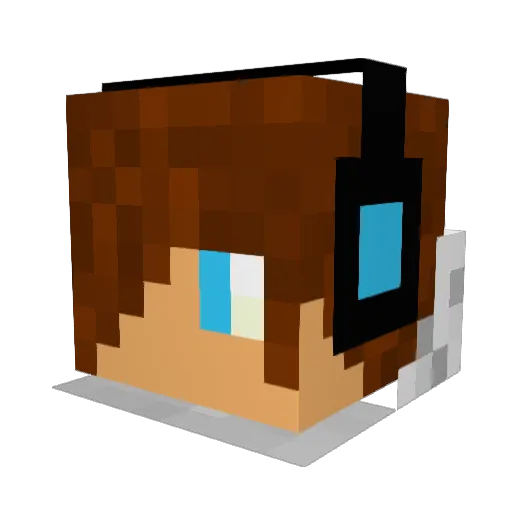 OleChris Minecraft avatar head, 3D render