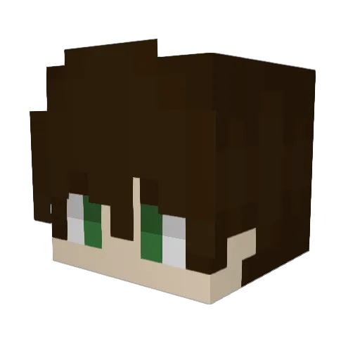 OleKn15 Minecraft avatar head, 3D render