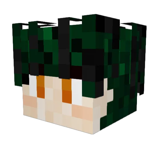 OleTPT Minecraft avatar head, 3D render