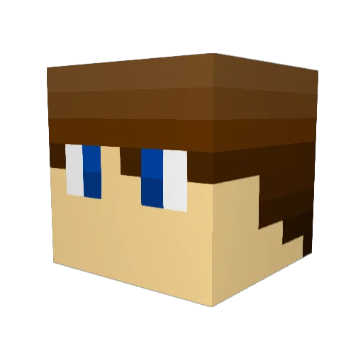 OleThilo Minecraft avatar head, 3D render