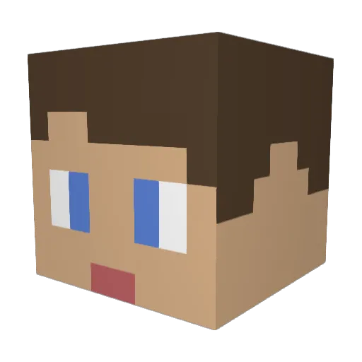 OleThomas99 Minecraft avatar head, 3D render