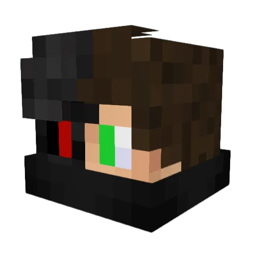Oleander0 Minecraft avatar head, 3D render