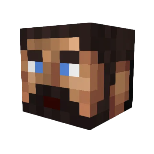 Olebs Minecraft avatar head, 3D render