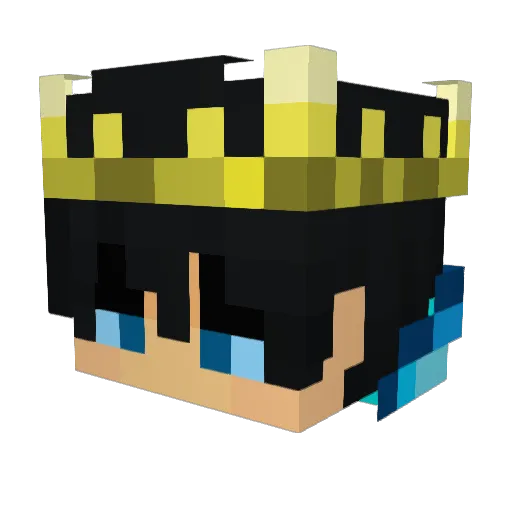 Olectralab Minecraft avatar head, 3D render