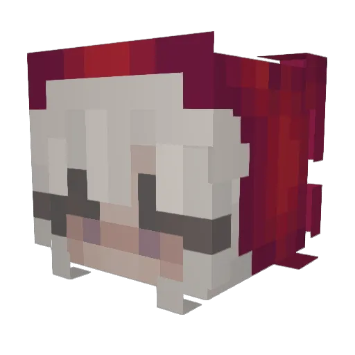 Oleczka544 Minecraft avatar head, 3D render