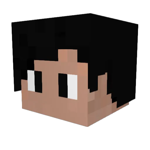 Olek1212 Minecraft avatar head, 3D render