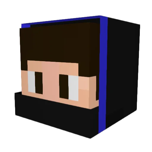 Oleliwer Minecraft avatar head, 3D render
