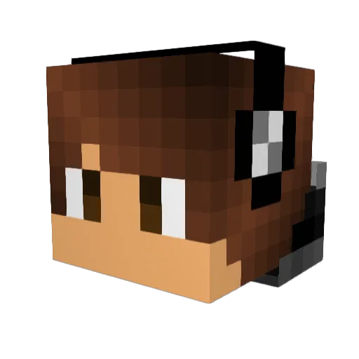 Olerban Minecraft avatar head, 3D render