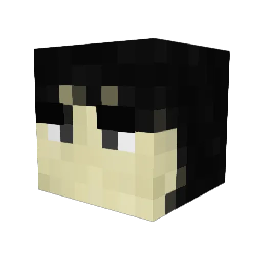 Olfedav Minecraft avatar head, 3D render