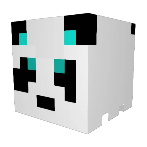 Olfer_ Minecraft avatar head, 3D render