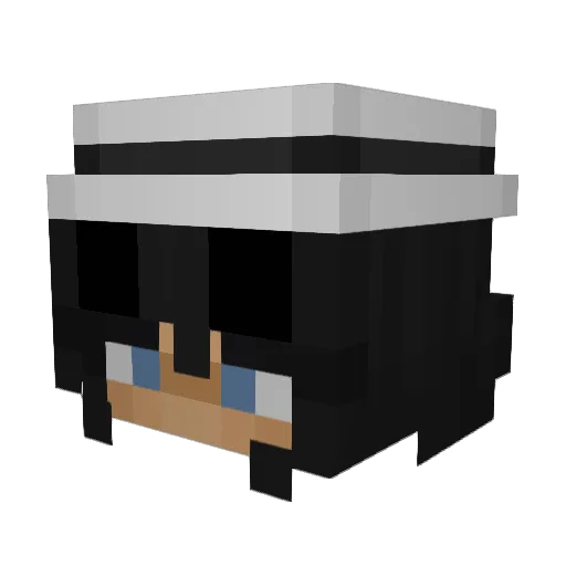 Olga8240 Minecraft avatar head, 3D render