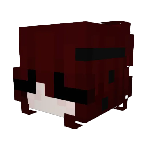 Olgakng Minecraft avatar head, 3D render