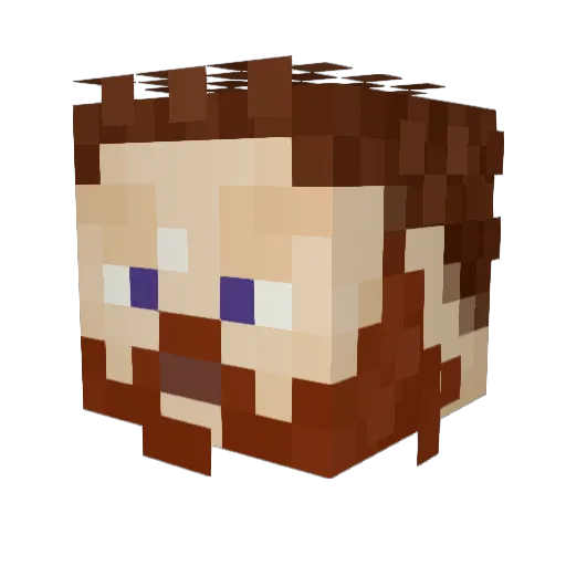 OlganYavin Minecraft avatar head, 3D render