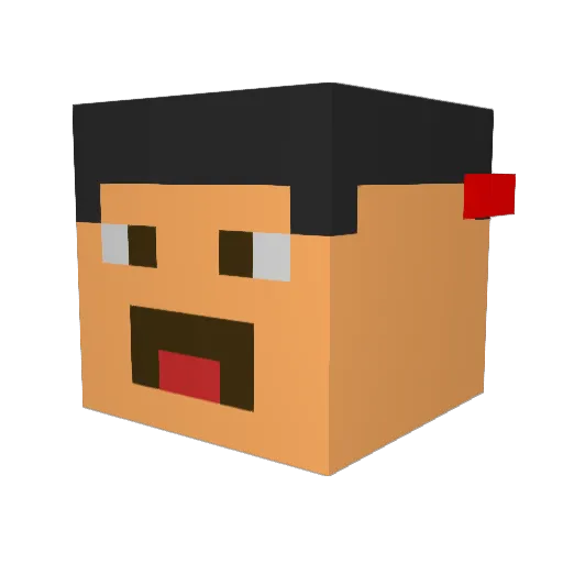 Oli1194931 Minecraft avatar head, 3D render