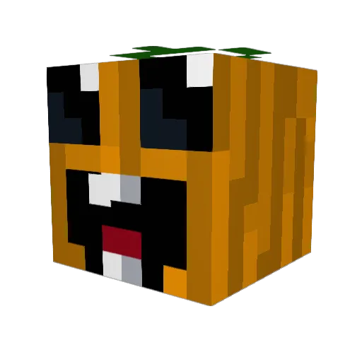 Oli3b0l Minecraft avatar head, 3D render