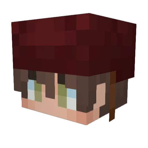Oli3wier3 Minecraft avatar head, 3D render