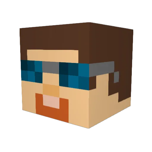 Oli5325 Minecraft avatar head, 3D render