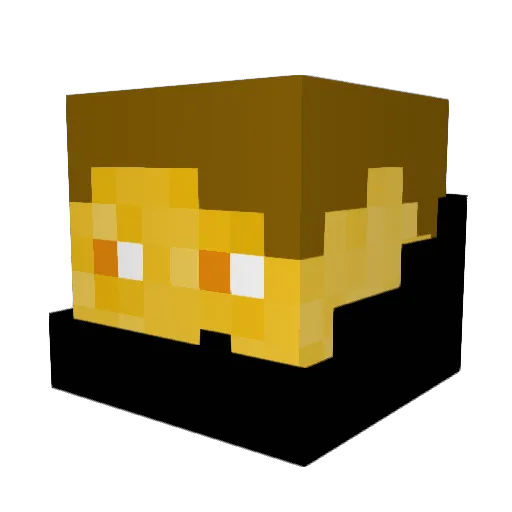 OliAki13 Minecraft avatar head, 3D render