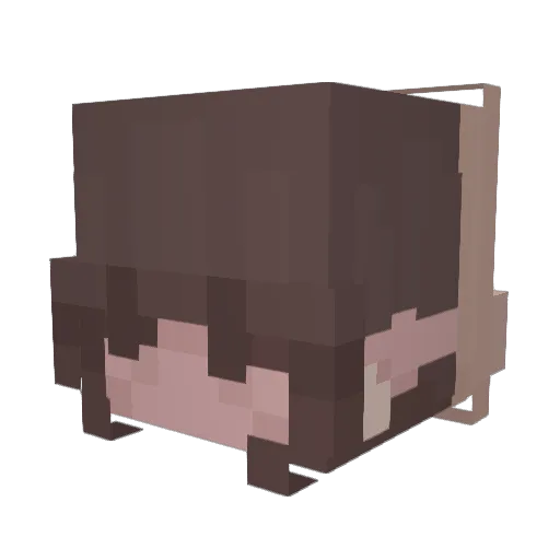 OliDanCook Minecraft avatar head, 3D render
