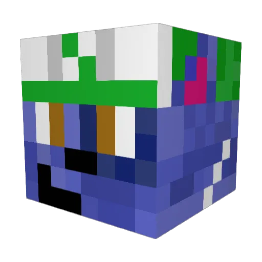 OliGame18_YT Minecraft avatar head, 3D render