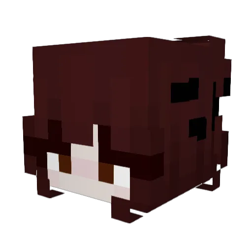 OliOil_ Minecraft avatar head, 3D render