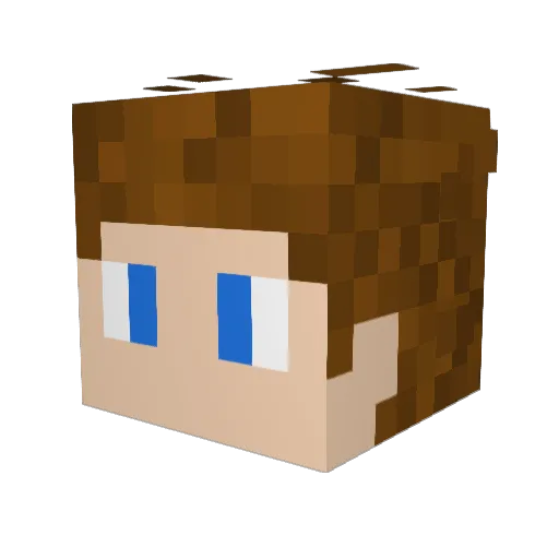 Oli_Bell Minecraft avatar head, 3D render