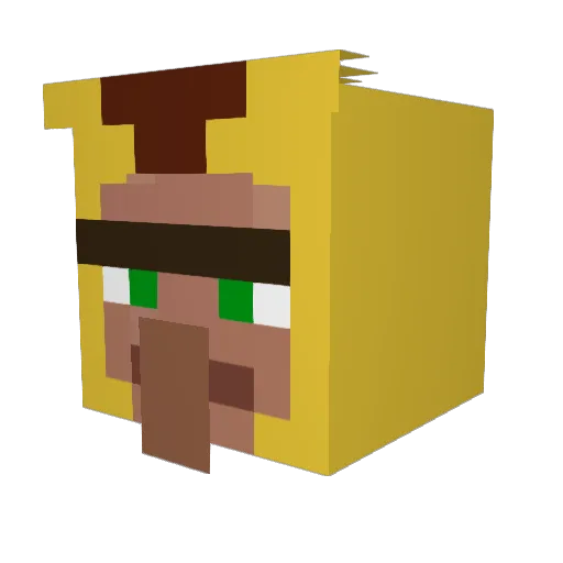 Oli_gaming5502 Minecraft avatar head, 3D render