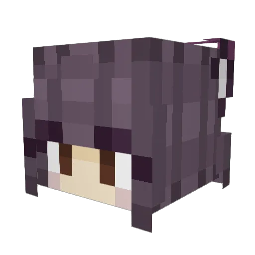 Oliblondi Minecraft avatar head, 3D render