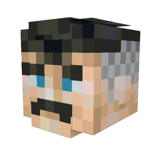 Oliboi290 Minecraft avatar head, 3D render