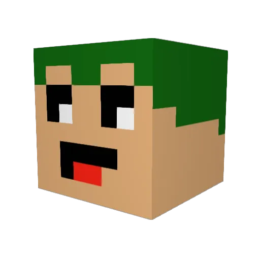 Olie2018 Minecraft avatar head, 3D render